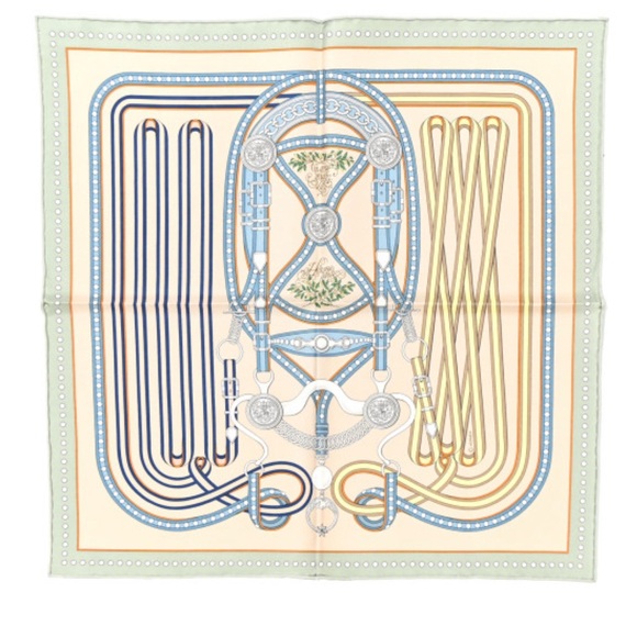 Hermes
Silk Carre Grand Tralala
Scarf 45 Vert Amande
Beige Bleu - Picture 5 of 12